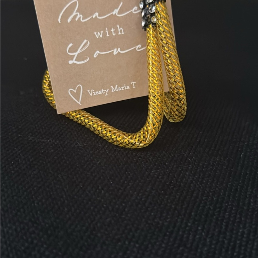 Gold Mesh Retro Earrings